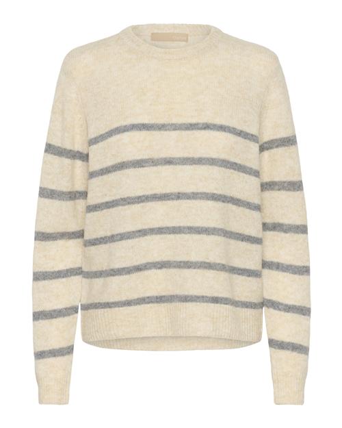 CULTURE Pullover 'Katrina'  beige-meleret / grå