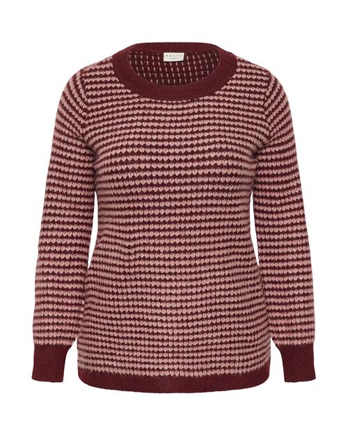 KAFFE CURVE Pullover 'Eliona'  beige / bær