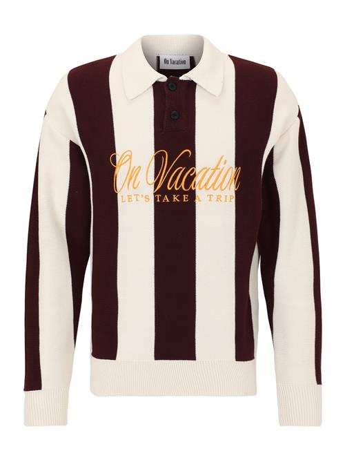 On Vacation Club Pullover 'Take A Trip'  creme / orange / bordeaux