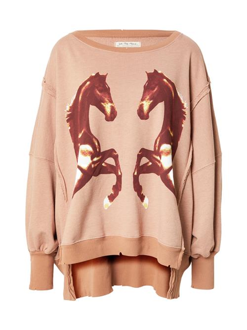 Free People Sweatshirt  brun / lysebrun / hvid