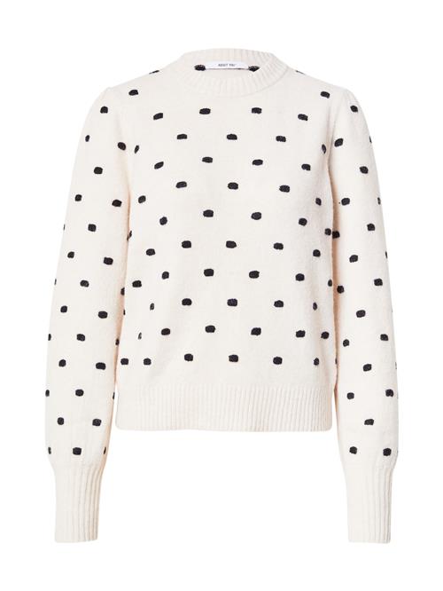 ABOUT YOU Pullover 'Marina'  creme / sort