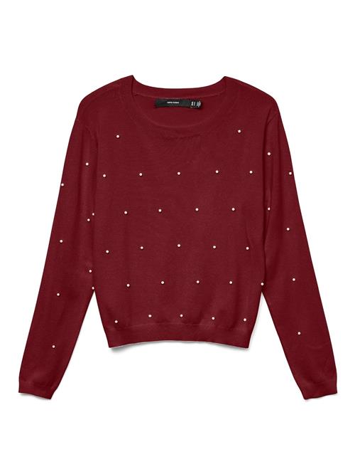 VERO MODA Pullover 'VMGlory'  rød / hvid