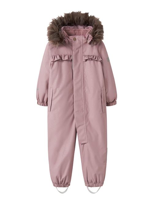 Se NAME IT Flyverdragt Frill Snow10 Glitter Woodrose hos SmartKidz
