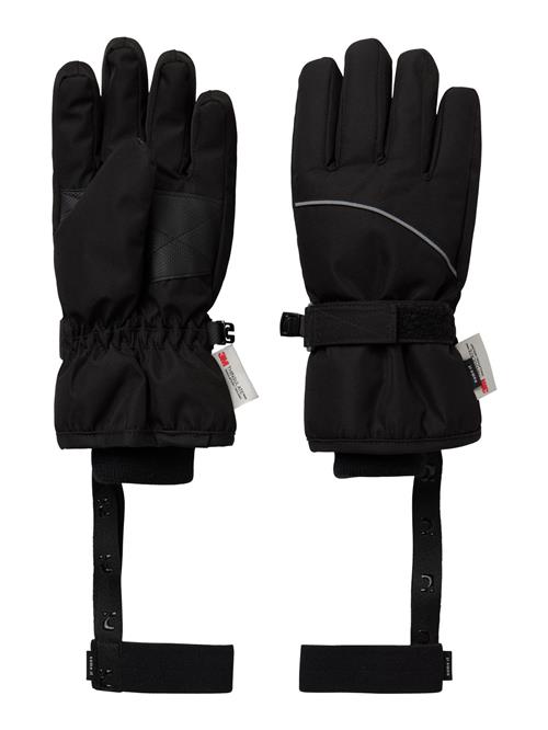 Se NAME IT Ski Handsker Slope10 Black hos SmartKidz