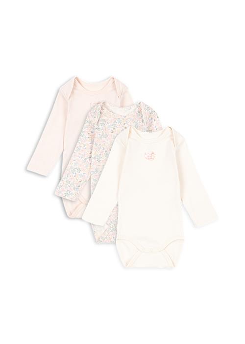 Fanga Fontana Fio 3-pak Lange Ærmer Body Prato Fiori  Prato Fiori 3 months  Lyserød  3 måneder  kvinde