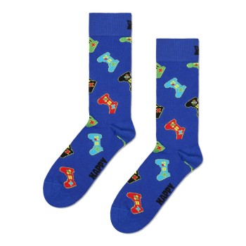 Happy socks Strømper Controller Sock Blå bomuld Str 36/40