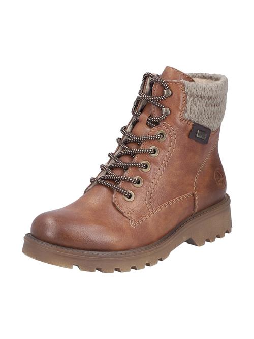 Rieker Snørestøvletter  beige-meleret / cognac