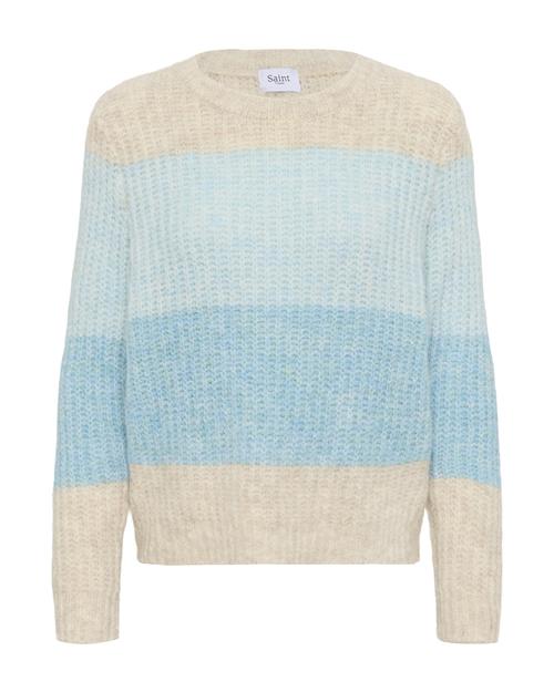 Se SAINT TROPEZ Pullover  beige-meleret / lyseblå / blå-meleret ved About You