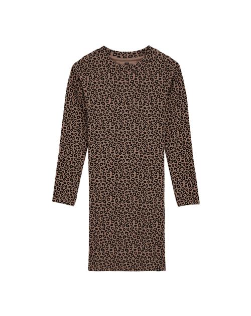 WE Fashion Kjole  brun / sort