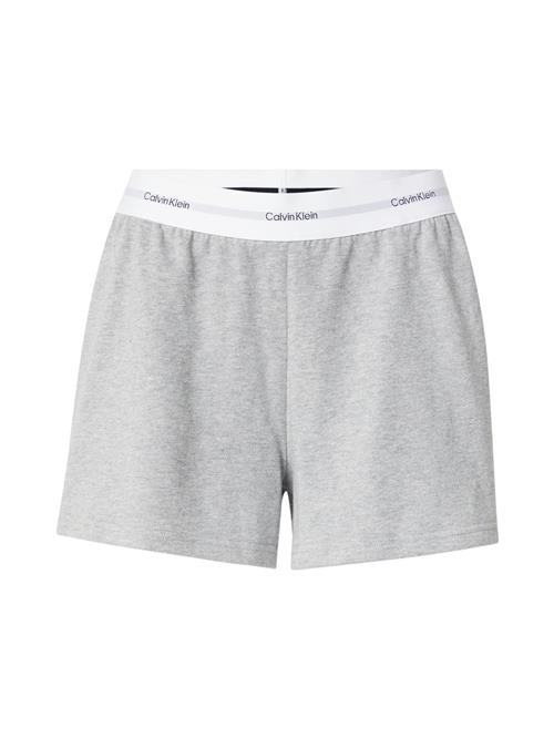 Calvin Klein Pyjamasbukser  grå / hvid