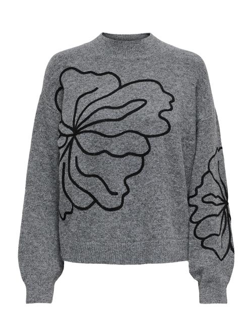 Se JDY Pullover 'JDYJELLA'  mørkegrå / sort ved About You