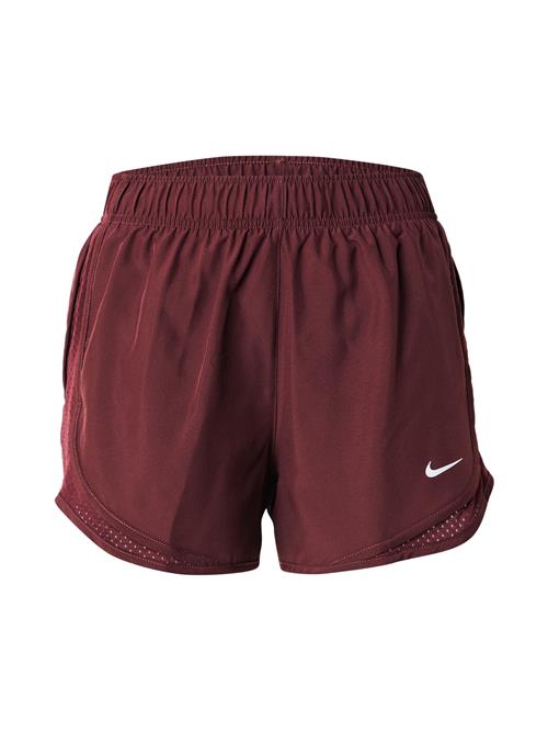 NIKE Sportsbukser 'TEMPO'  vinrød / hvid