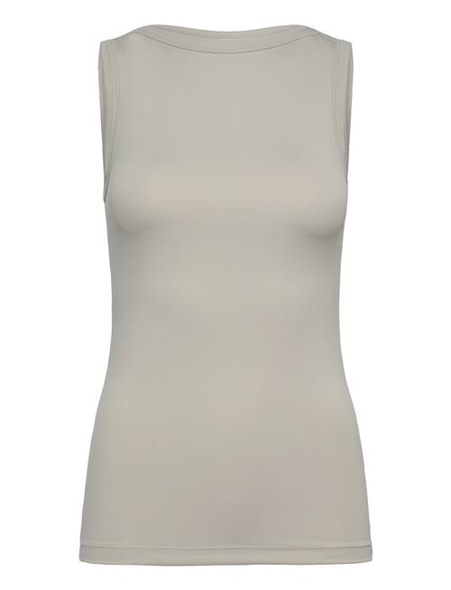 Stretch Jersey Slim Tank Top Calvin Klein Beige