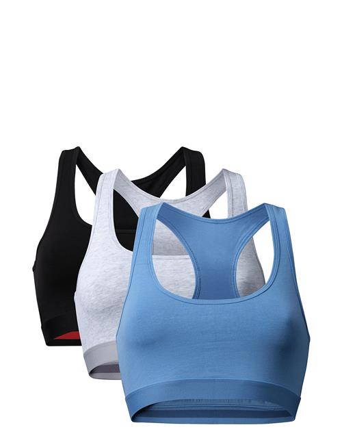 Women's Organic Cotton Bralette 3-Pack Danish Endurance Patterned