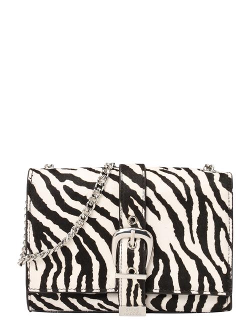 STEVE MADDEN Skuldertaske 'Bzeta'  sort / sølv / hvid