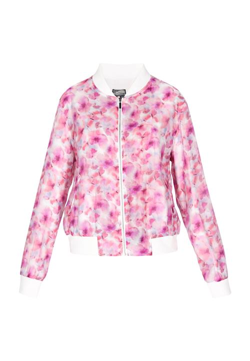 DreiMaster Vintage Overgangsjakke 'Fashion Look'  fuchsia / lyserød / pitaya / hvid