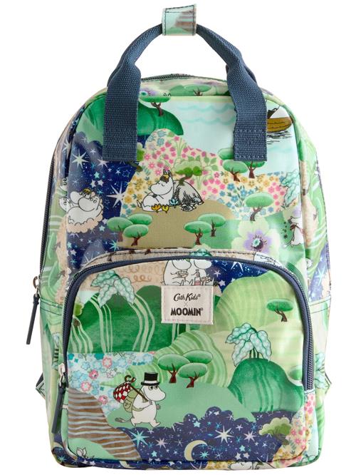 Cath Kidston Rygsæk 'Mumins'  lyseblå / mørkeblå / grøn / mint