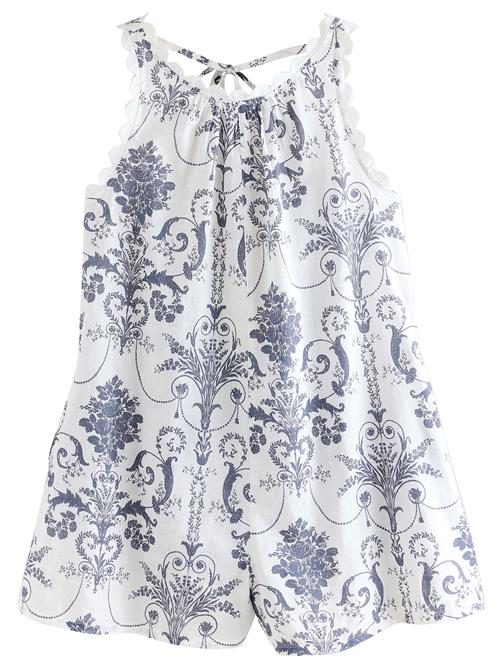LAURA ASHLEY Jumpsuit  natblå / hvid