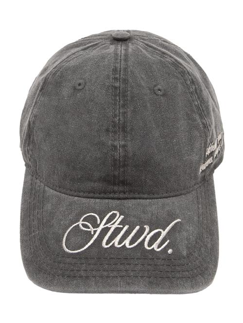 Pull&Bear Hætte 'STWD'  grey denim / hvid