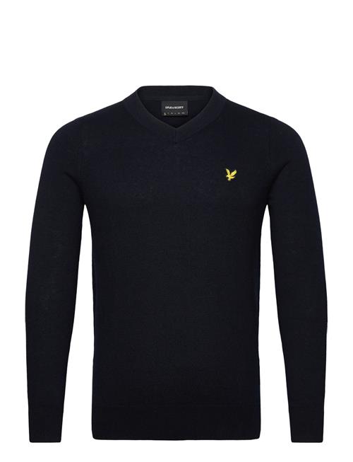 Cotton Merino V Neck Jumper Lyle & Scott Navy