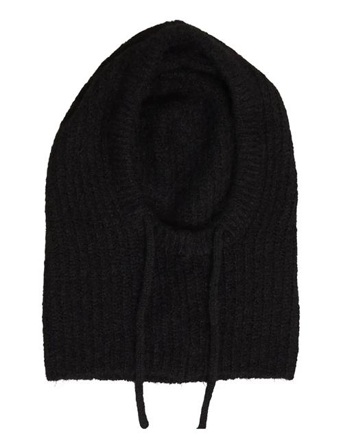 Se Objmilu Knit Balaclava Noos Object Black ved Booztlet
