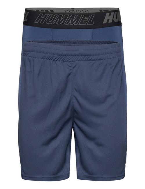 Hmlte Topaz 2-Pack Shorts Set Hummel Blue