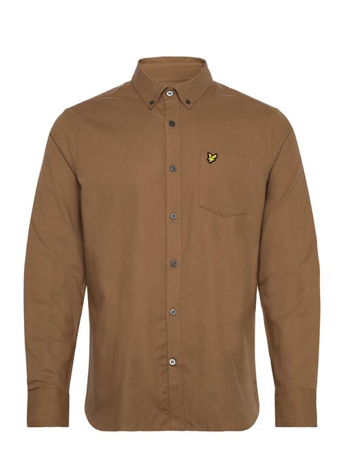 Plain Flannel Shirt Lyle & Scott Brown