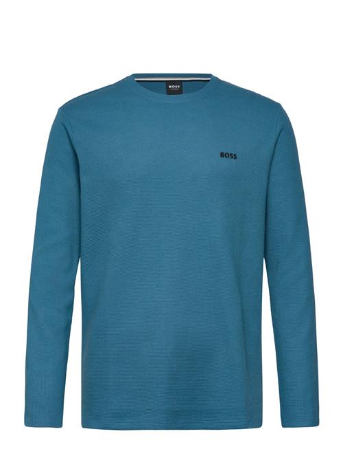 Waffle Ls-Shirt BOSS Blue