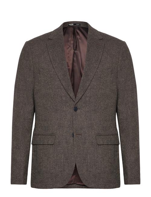 Slhslim-Reed Wool Blz Noos Selected Brown