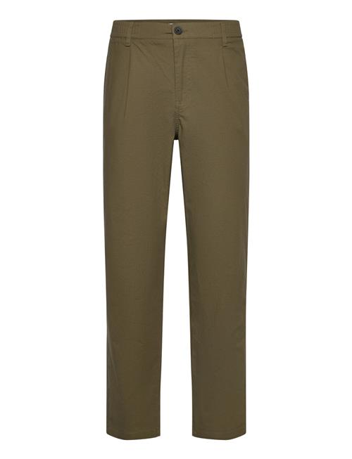Sdliam Elas. Pleat Solid Khaki