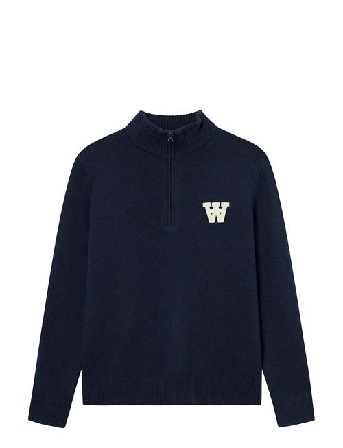 Wwtay Half Zipper 25081 DOUBLE A BY W.W. Navy