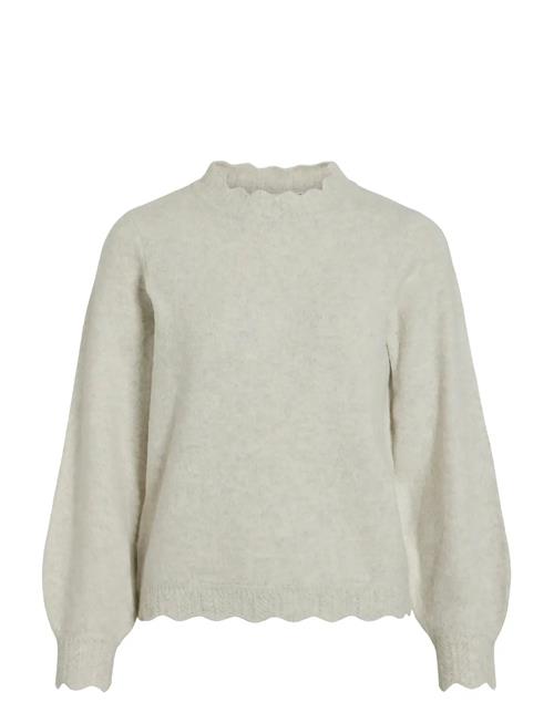 Vinikolina O-Neck L/S Knit Top - Noos Vila Cream