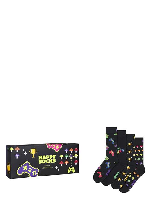 4-Pack Gamer Socks Gift Set Happy Socks Black