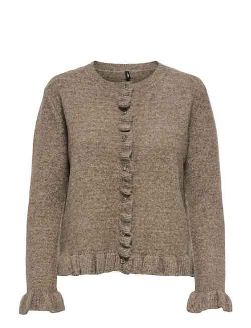 Onlrima Life Ls Fril Butto Cardi Cs Knt ONLY Brown