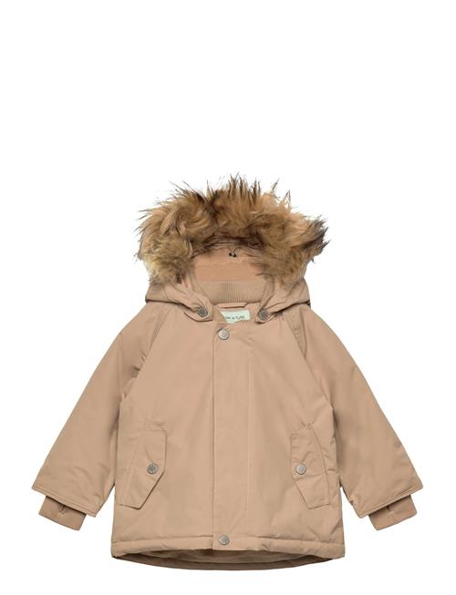Matwally Fleece Lined Winter Jacket Fake Fur. Grs MINI A TURE Beige