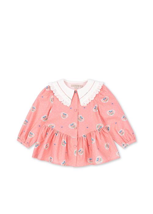 Konges Sløjd GOTS Coeur Skjorte Med Krave Cher Coeur Rose  Cher Coeur Rose 2 Y  Lyserød  2 år  kvinde