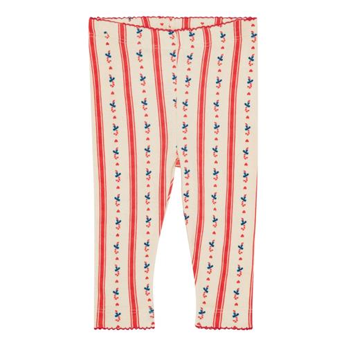 Flöss Fresa Leggings I Jersey Noelle Stripe  Noelle Stripe-86 cm  Rød  86 cm  kvinde