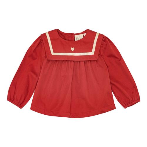 Flöss Bay Bluse Poppy Red  Poppy Red-98 cm  Rød  98 cm  kvinde