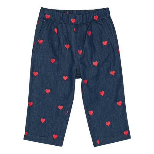Flöss Amee Bukser Mid Blue Heart  Mid Blue Heart-98 cm  Blå  98 cm  kvinde