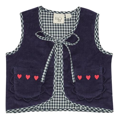 Flöss Billie Vest New Navy  New Navy-116 cm  Marineblå  116 cm  kvinde