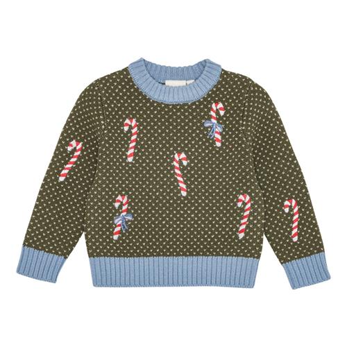 Flöss Jesper Sweater Dark Green Christmas  Dark Green Christmas-110 cm  Grøn  110 cm  mand