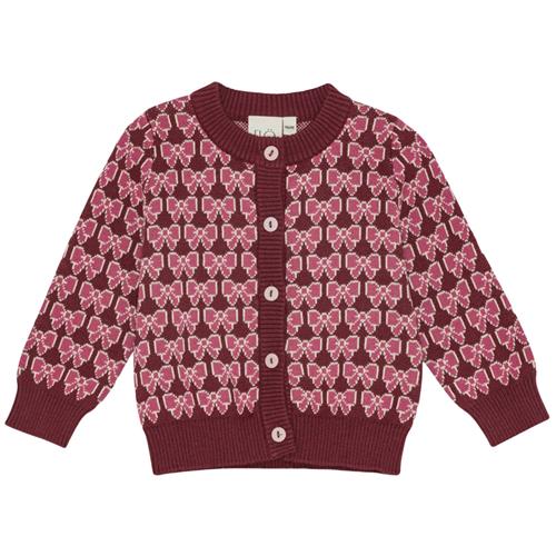 Flöss Nova Cardigan Bordeaux Bow  Bordeaux Bow-68 cm  Rød  68 cm  kvinde
