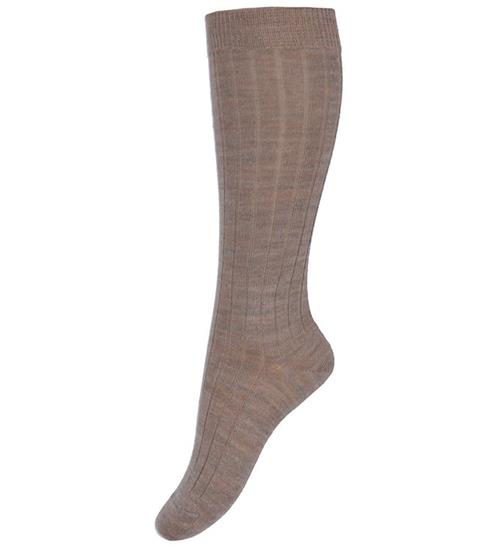 Condor Knæstrømper - Rib - Uld - Sand
