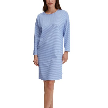 Calida Lovely Nights Long Sleeve Nightdress Lyseblå bomuld Medium Dame