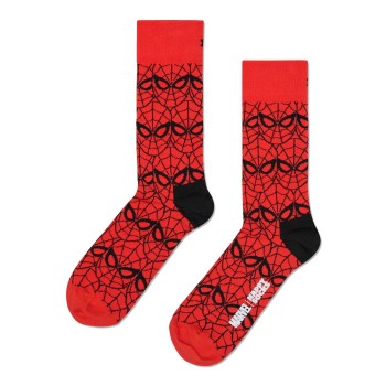 Happy socks Strømper Marvel Spider Man Thwip Sock Rød Mønster  bomuld Str 36/40