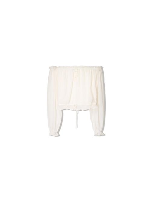 Bershka Bluse  ecru