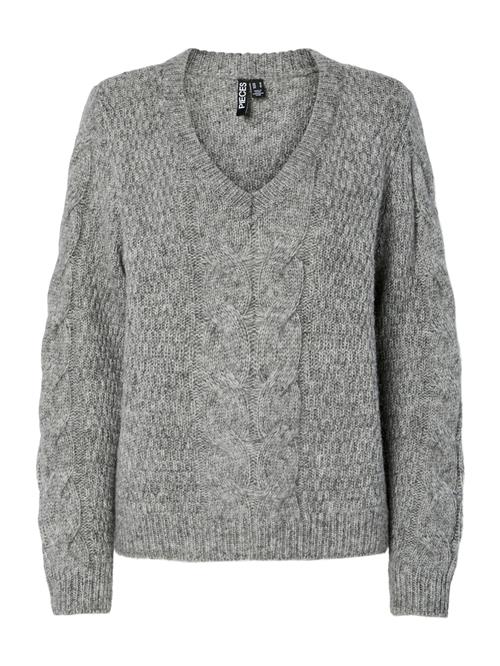 PIECES Pullover 'PCNINA'  grå-meleret