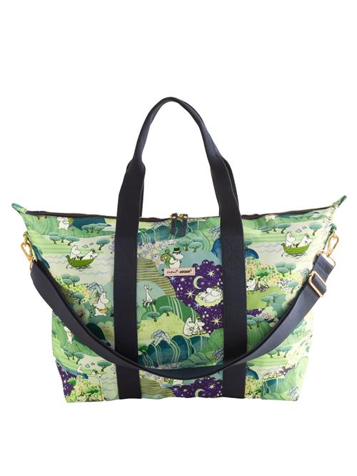 Cath Kidston Weekendtaske 'Mumins'  grøn / pastelgrøn / lysegrøn / aubergine