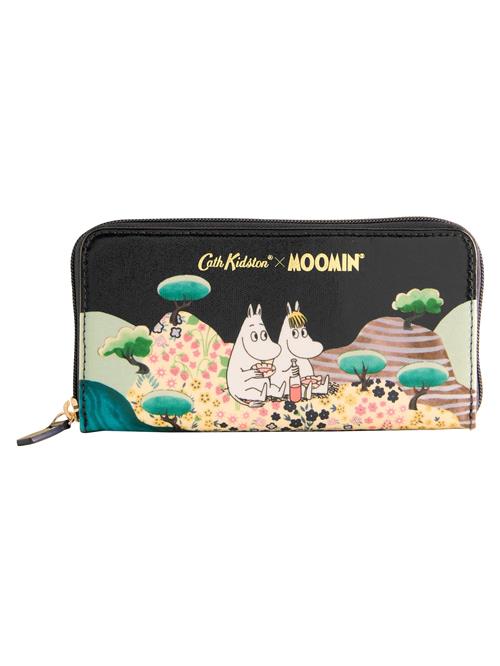 Cath Kidston Tegnebog 'Moomins Continental'  grøn / smaragd / pastelorange / sort
