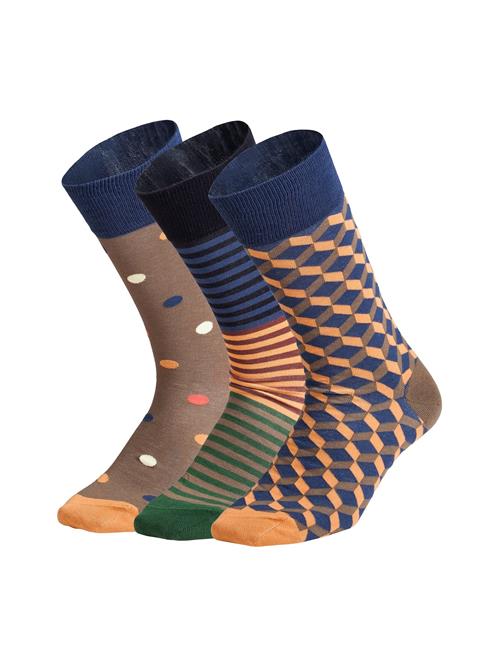 DillySocks Sokker 'Earthy Tones'  beige / navy / natblå